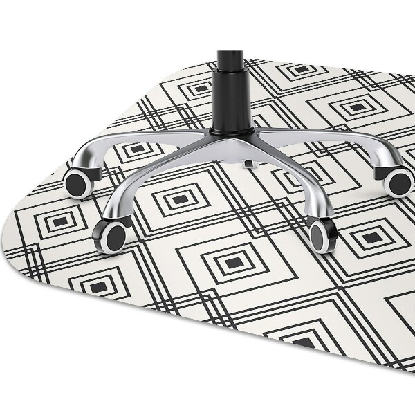 Chair mat geometric illusion