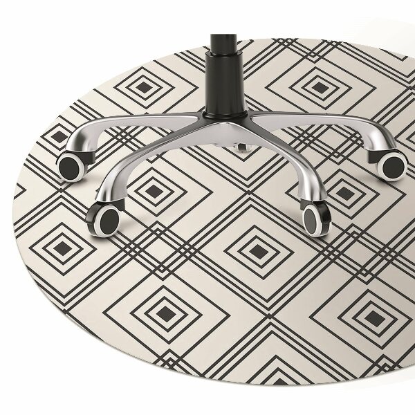 Chair mat geometric illusion