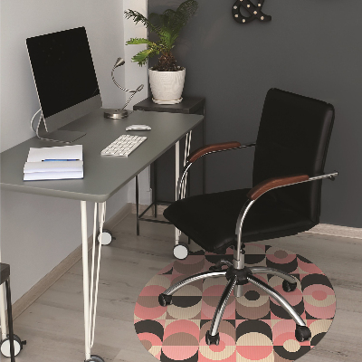 Office chair mat ancient pattern