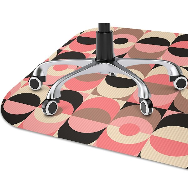 Office chair mat ancient pattern