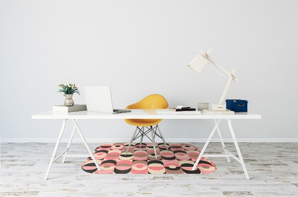 Office chair mat ancient pattern