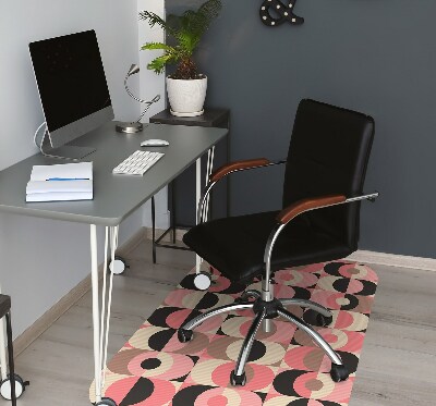 Office chair mat ancient pattern