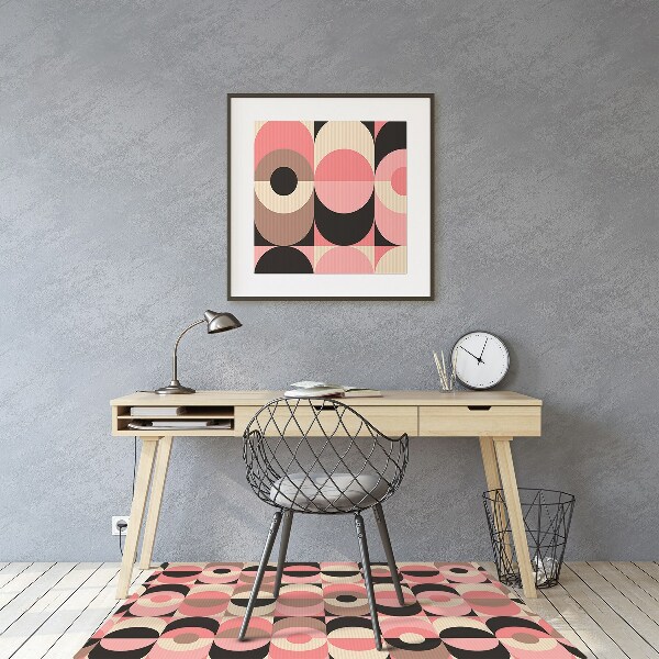 Office chair mat ancient pattern