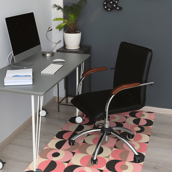 Office chair mat ancient pattern