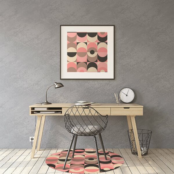 Office chair mat ancient pattern