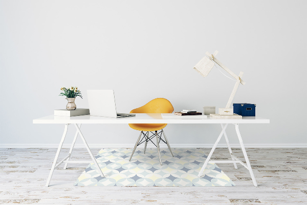Office chair floor protector retro texture