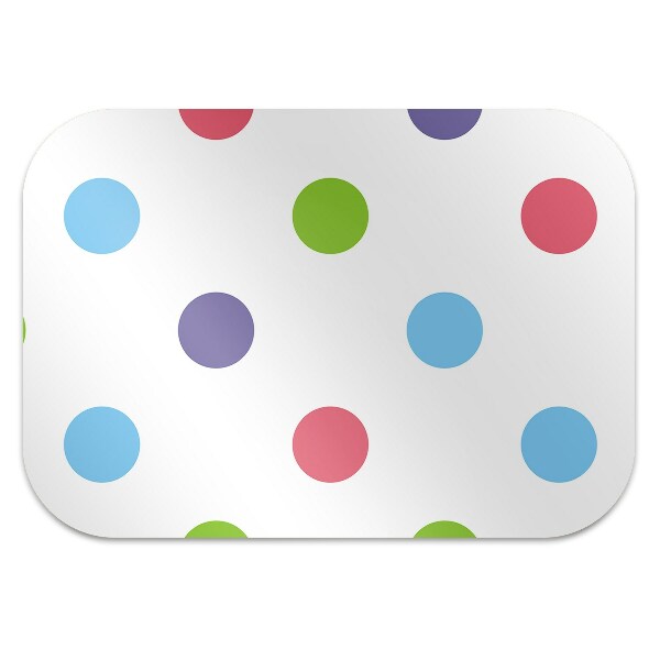 Office chair mat colored dots