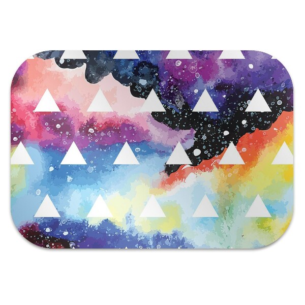 Office chair floor protector space triangles