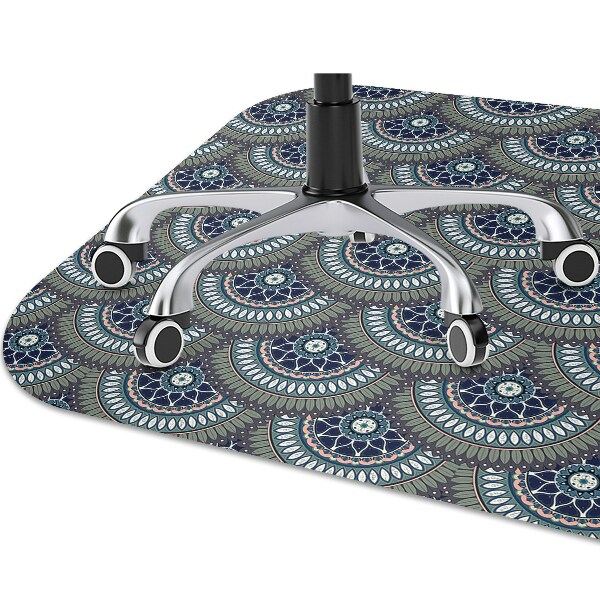 Computer chair mat ornate