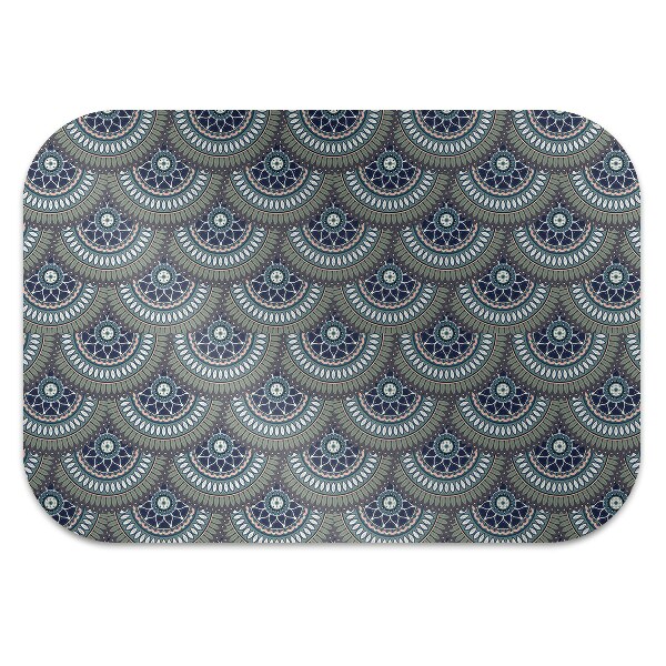 Computer chair mat ornate