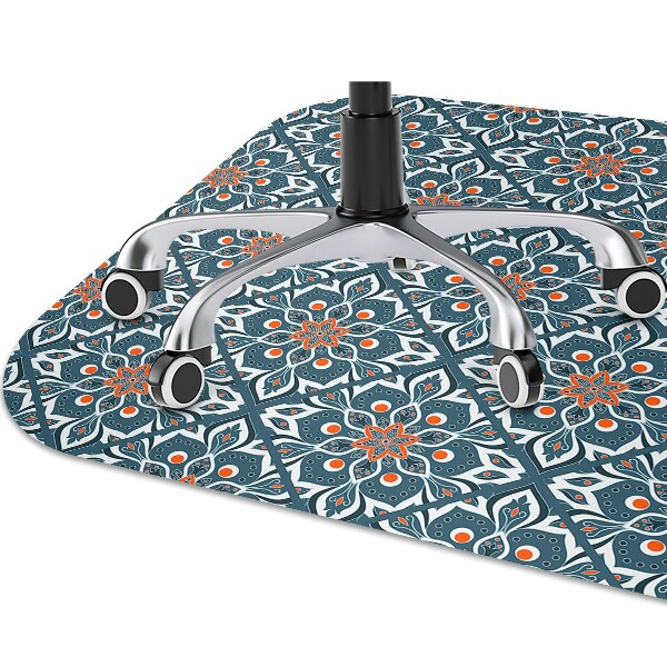 Computer chair mat mandala pattern