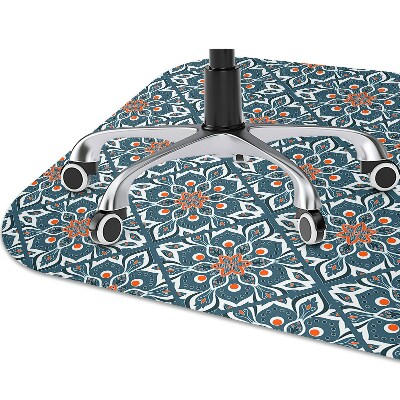 Computer chair mat mandala pattern