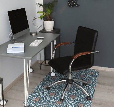 Computer chair mat mandala pattern