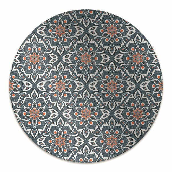 Computer chair mat mandala pattern
