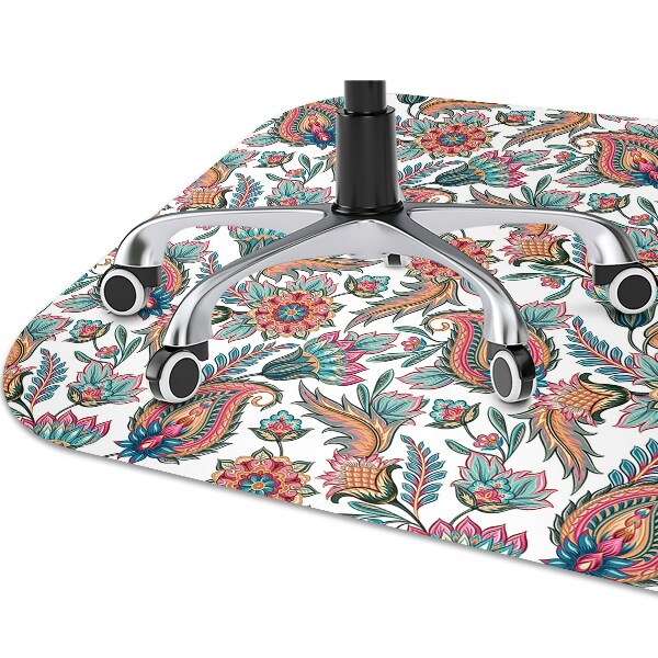Office chair mat flowers