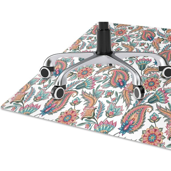 Office chair mat flowers