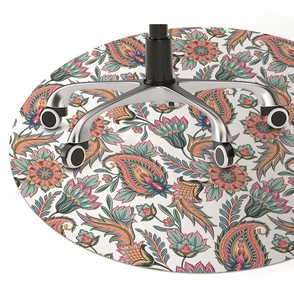 Office chair mat flowers