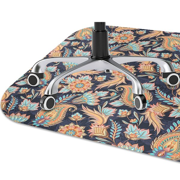 Office chair mat Paisley