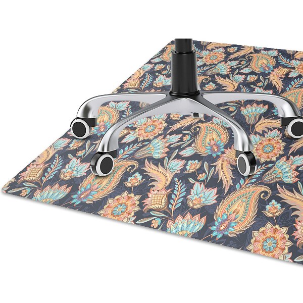 Office chair mat Paisley