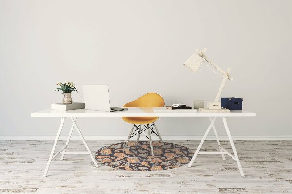 Office chair mat Paisley