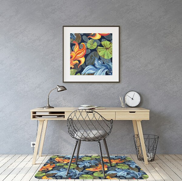 Desk chair mat Goldfish