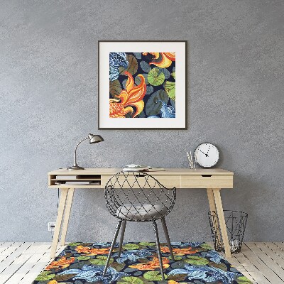 Desk chair mat Goldfish