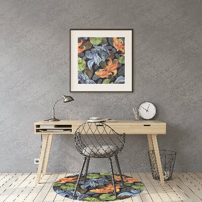 Desk chair mat Goldfish