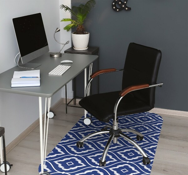 Desk chair mat Persian pattern