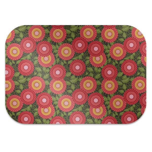 Chair mat geometric flowers