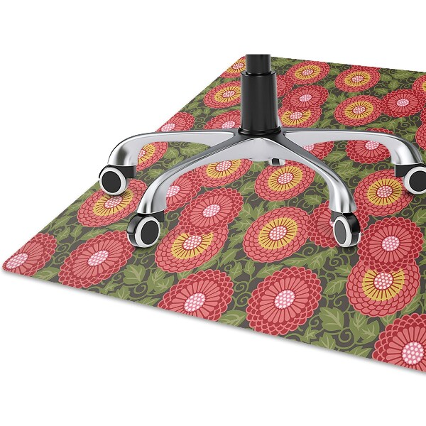 Chair mat geometric flowers