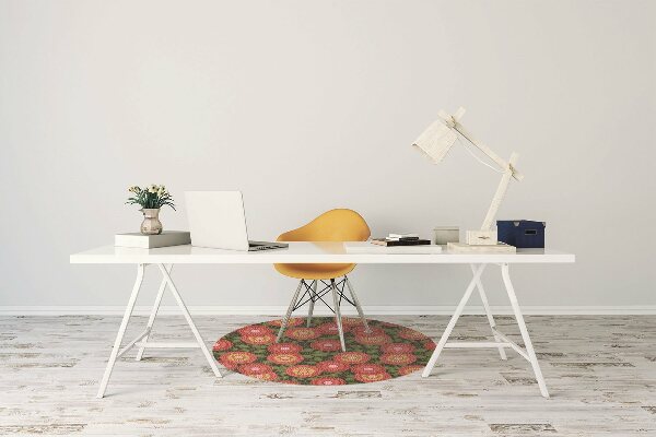 Chair mat geometric flowers