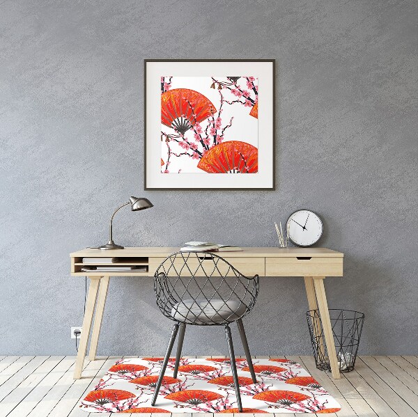 Chair mat Japanese fans
