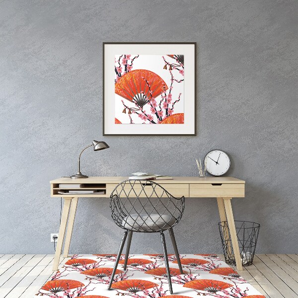 Chair mat Japanese fans