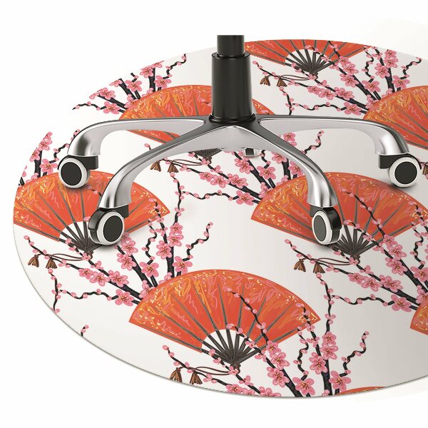 Chair mat Japanese fans