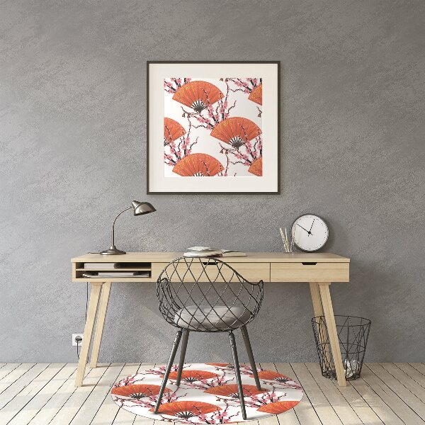 Chair mat Japanese fans