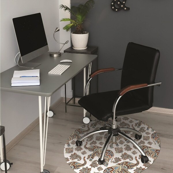 Office chair mat elephants