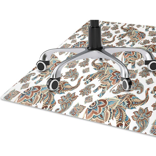Office chair mat elephants