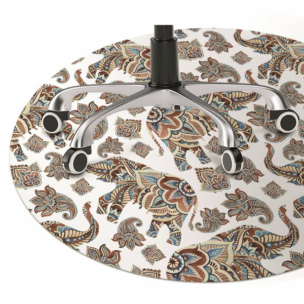Office chair mat elephants