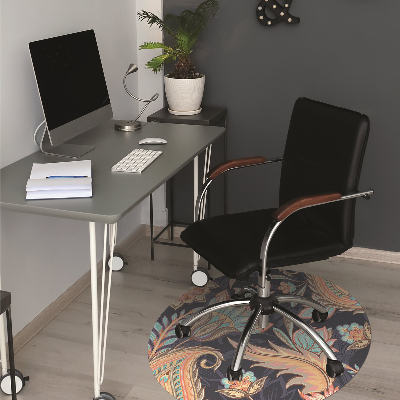 Office chair mat Paisley