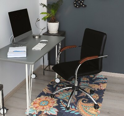 Office chair mat Paisley