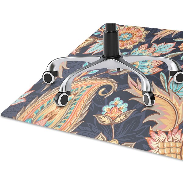 Office chair mat Paisley