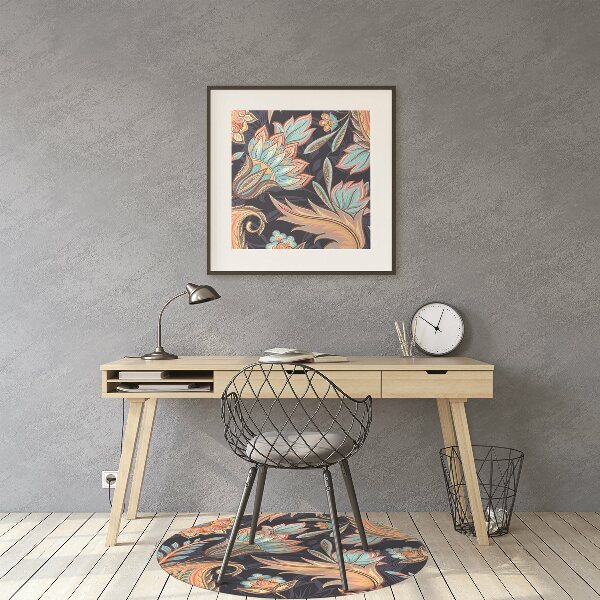 Office chair mat Paisley