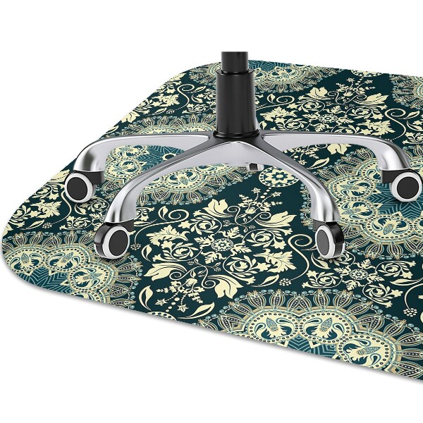 Office chair mat Damask