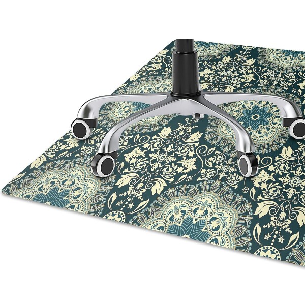 Office chair mat Damask