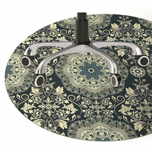 Office chair mat Damask
