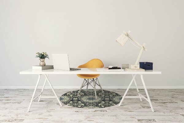 Office chair mat Damask