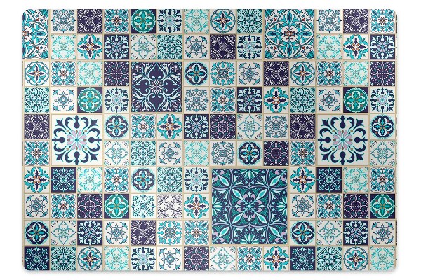 Chair mat floor panels protector beautiful patchwork