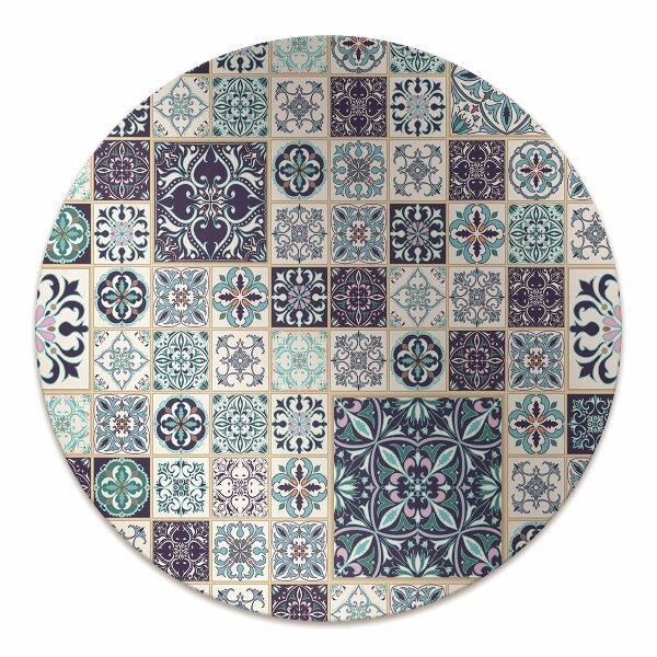 Chair mat floor panels protector beautiful patchwork