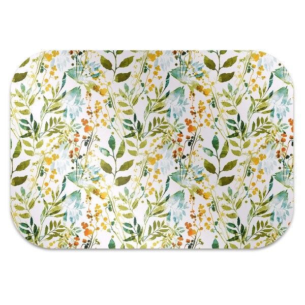Desk chair mat flowers Boho