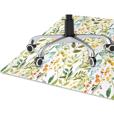 Desk chair mat flowers Boho